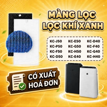 Bộ lọc LocKhiXanh® tương thích cho Màng lọc không khí Sharp KC-P50 / J50 / D50 / H50 / E50 / F50 / G50 / 50TH / E40