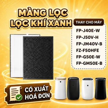 Bộ lọc LocKhiXanh® tương thích cho Màng lọc không khí Sharp FP-J40E-W / FP-J50V-H / FZ-F50HFE / FP-JM40V-B / FP-G50E-W