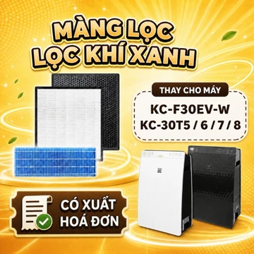 Bộ lọc LocKhiXanh® tương thích cho Màng lọc không khí Sharp KC-F30EV-W / KC-30T5 / KC-30T6 / KC-30T7