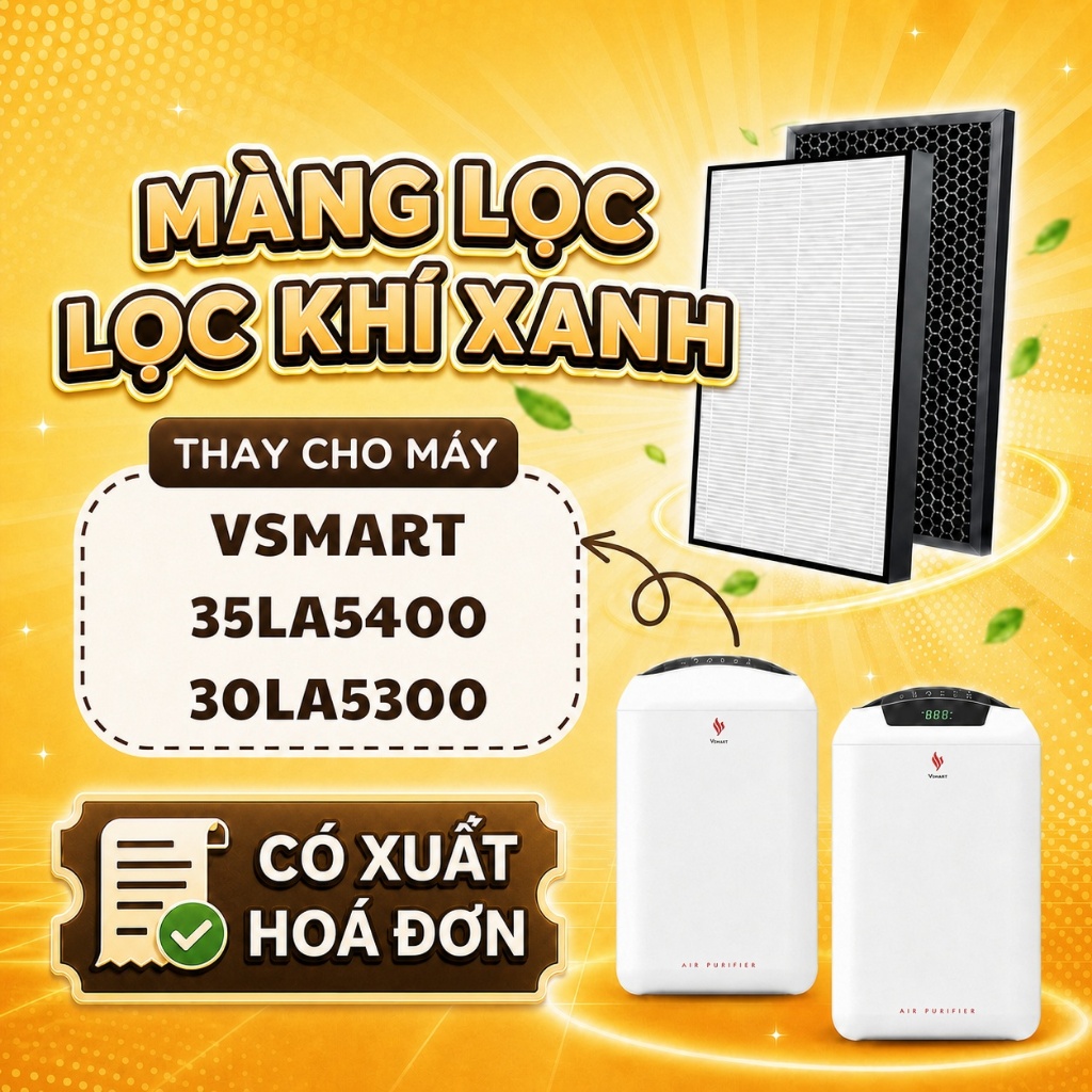 Linh kiện/ Phụ kiện : Màng lọc/ Cụm màng lọc LocKhiXanh® máy lọc không khí Vsmart 30LA5300, 30LA5400