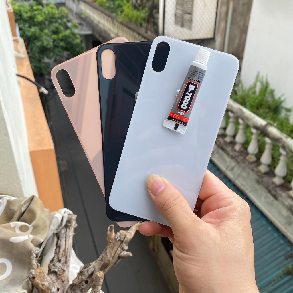 Nắp Lưng(Kính Lưng) Điện Thoại Dành Cho 8plus X XS XR XS Max LỖ TO ko mắt came tặng keo dán | BigBuy360 - bigbuy360.vn
