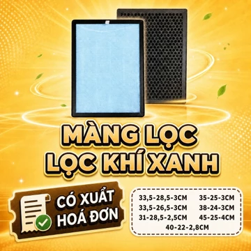 Màng lọc không khí Lọc Khí Xanh - thay thế cho máy lọc khí - công nghệ lọc 3 lớp HEPA &Than hoạt tính