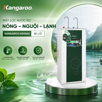 [Hỏa Tốc HCM] Máy lọc nước RO nóng nguội lạnh Kangaroo KG10A3 10 lõi - Inverter 2 vòi nóng lạnh