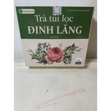 Hộp 40 túi trà đinh lăng túi lọc, trà an thần, hoạt huyết dưỡng não, rối loạn tiền đình, thiếu máu