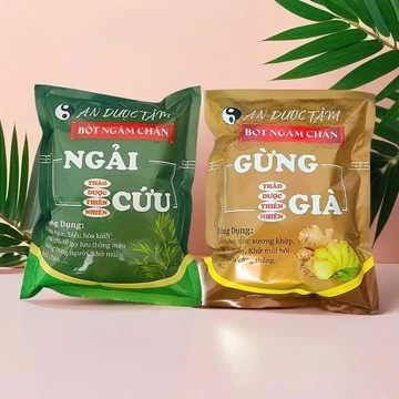 Muối Thảo Dược Ngâm Chân An Dược Tâm, Gừng Già và Ngải Cứu hỗ trợ ngủ ngon, khử mùi hôi chân, giảm tê bì chân tay