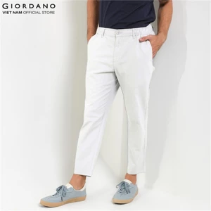 GIORDANO Quần Lửng Linen Nam 01125202