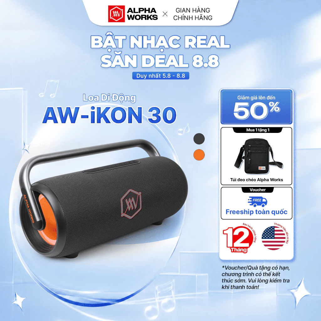 Loa Bluetooth Alpha Works iKON 30 công suất 110W