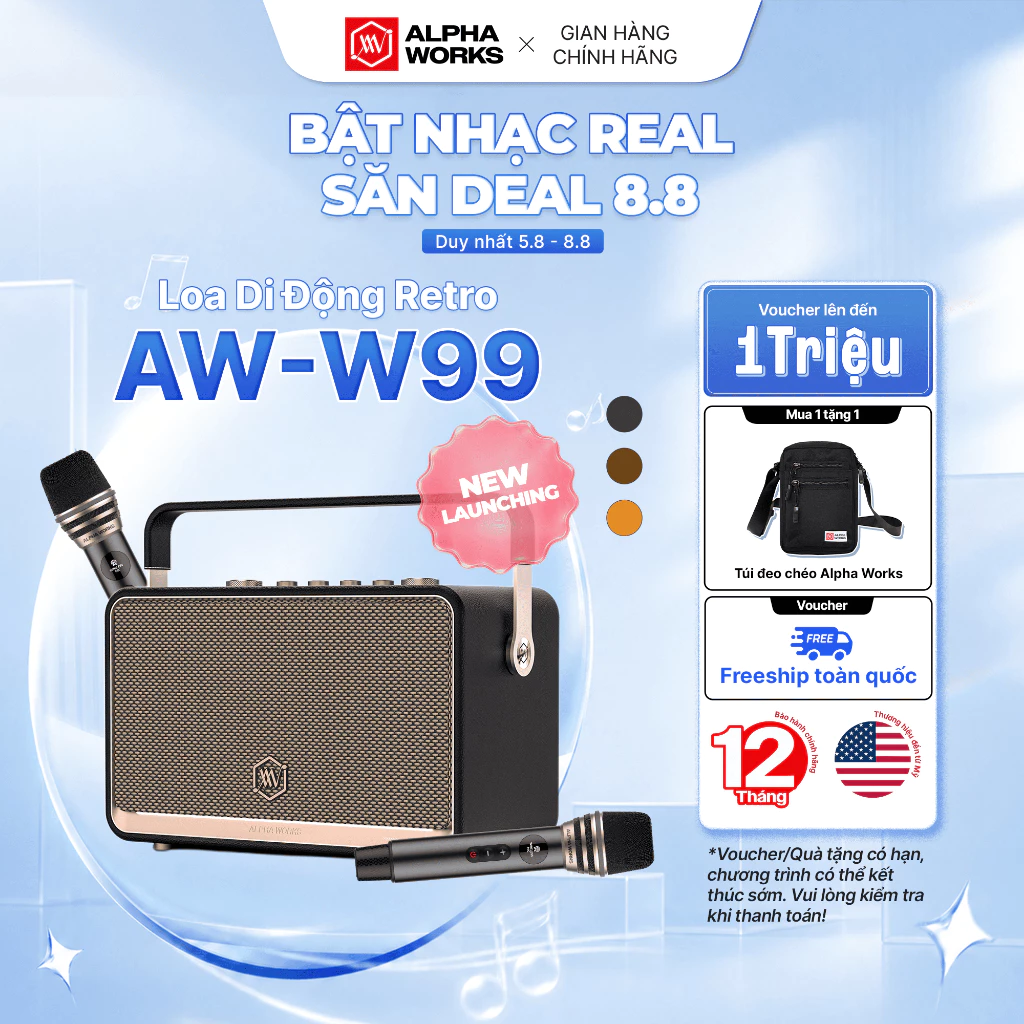 Alpha Works W99 nhìn chính diện