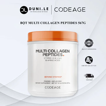 Bột Collagen Thủy Phân CODEAGE Multi Collagen Peptides Giúp Trẻ Hóa Làn Da Và Hõ Trợ Xương Khớp 567g | Duni Le