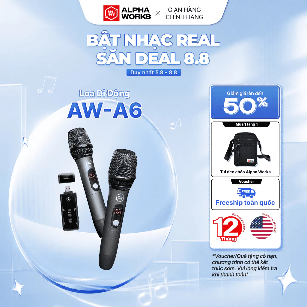 Alpha Works A6 bộ micro không dây
