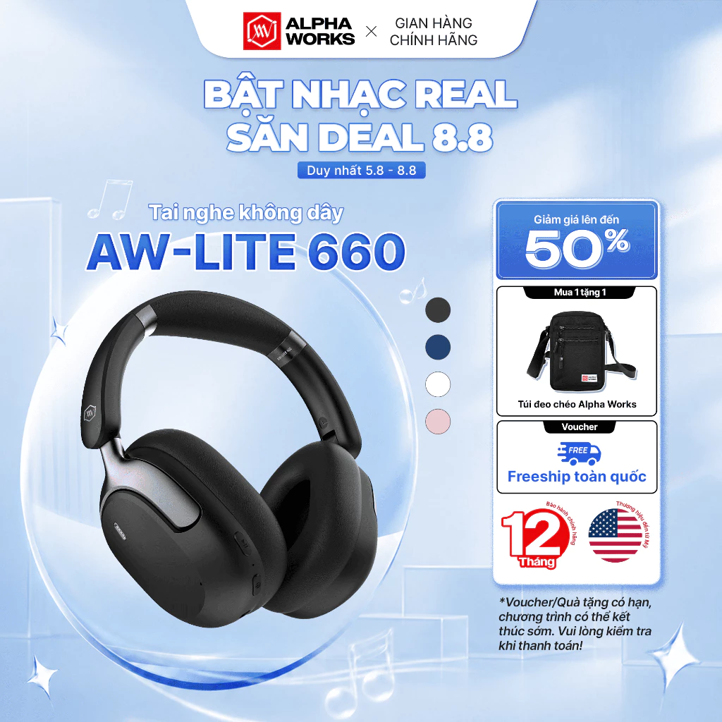 Tai nghe không dây Alpha Works LITE 660 chính hãng