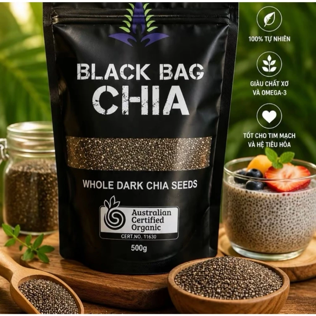Hạt chia đen ảnh 2