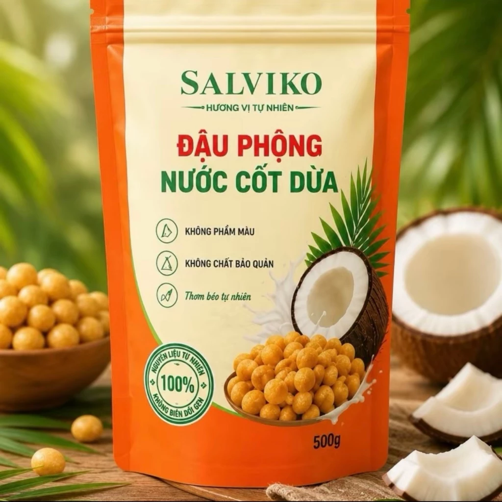 Đậu phộng da cá cốt dừa 500g