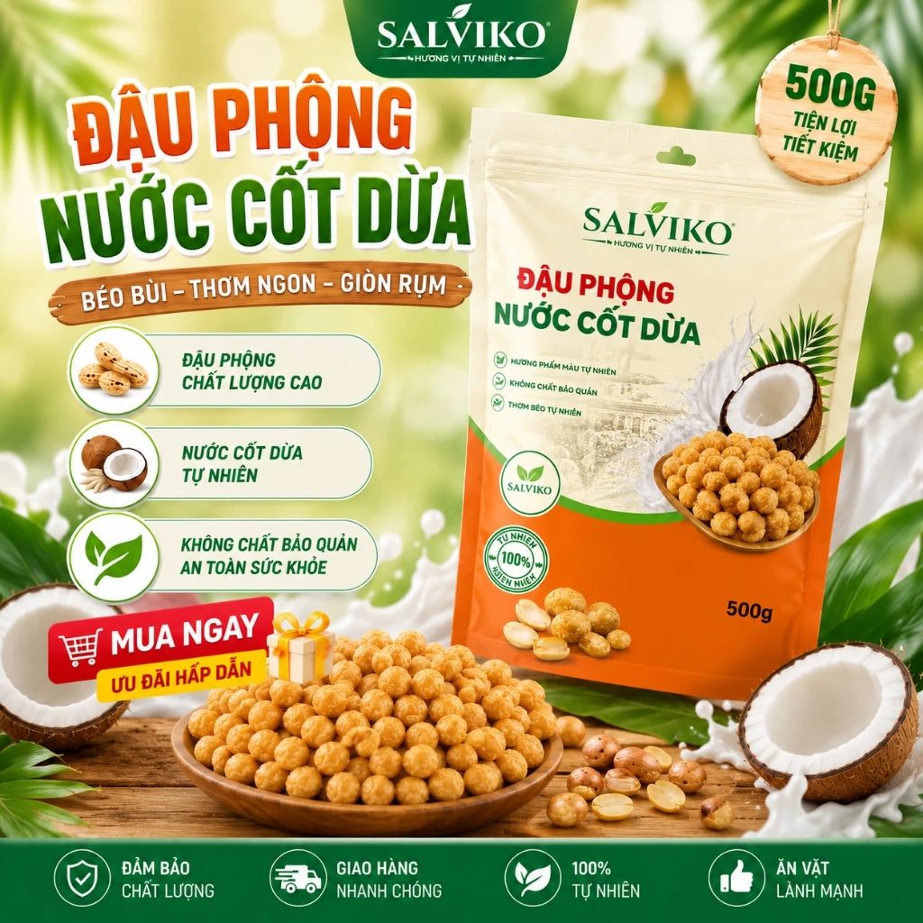 Đậu phộng da cá cốt dừa ảnh 3