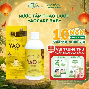 Nước Tắm Bé Thảo Dược Yaocare Baby 250ml/chai Dược Khoa Xanh Bảo Vệ Làn Da Bé