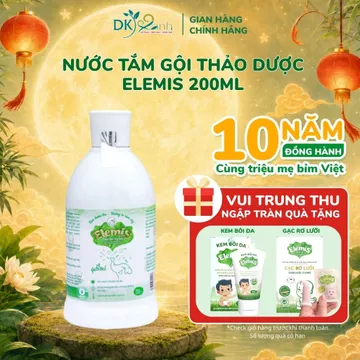Nước Tắm Gội Thảo Dược Cho Bé Elemis Chai 200ml 500ml Dược Khoa Xanh Chăm Sóc Làn Da Bé Dịu Nhẹ