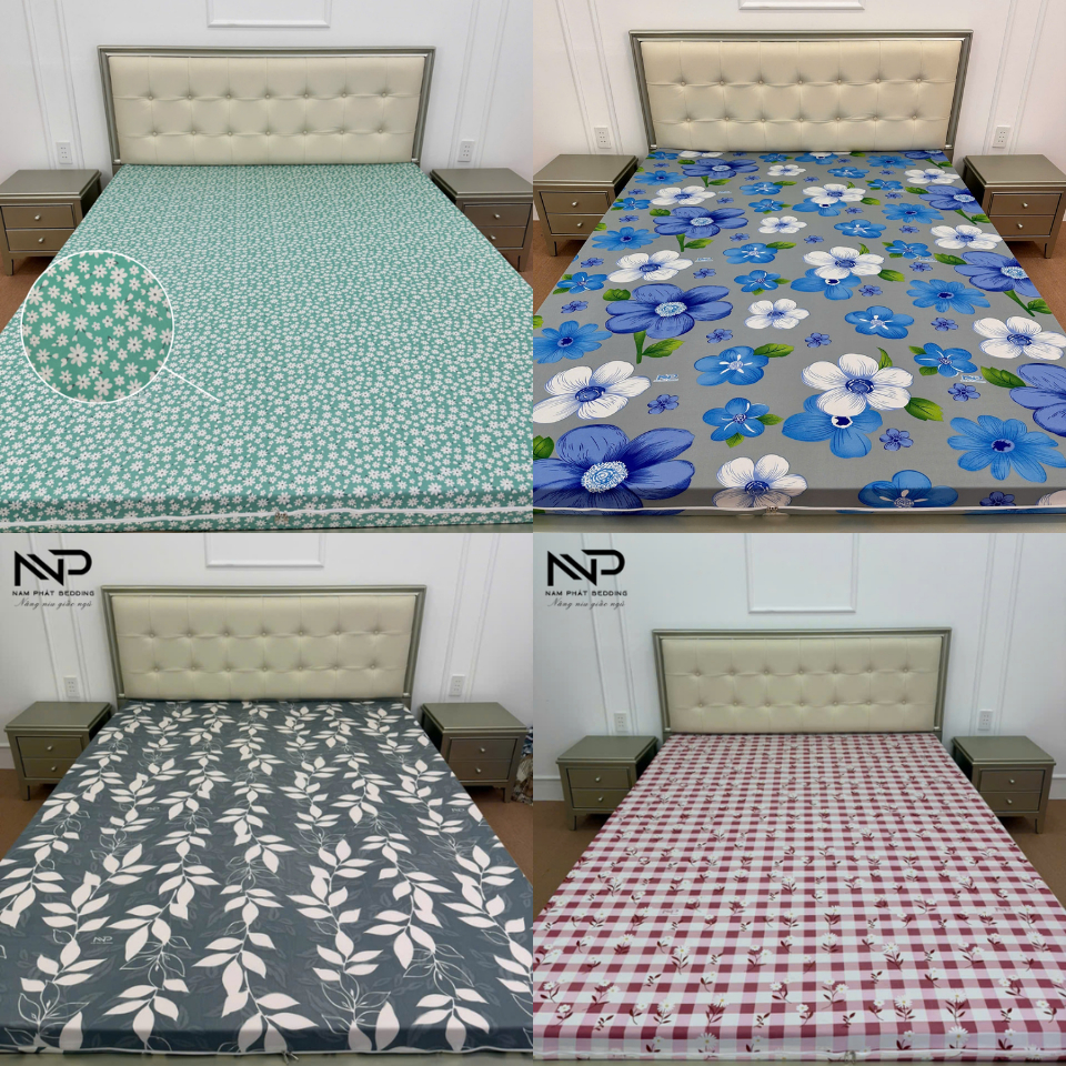 [SALE] Áo Bọc Nệm 2 Mặt Có Khoá Kéo Vải Thun Silk Lạnh Cao Cấp In 3D