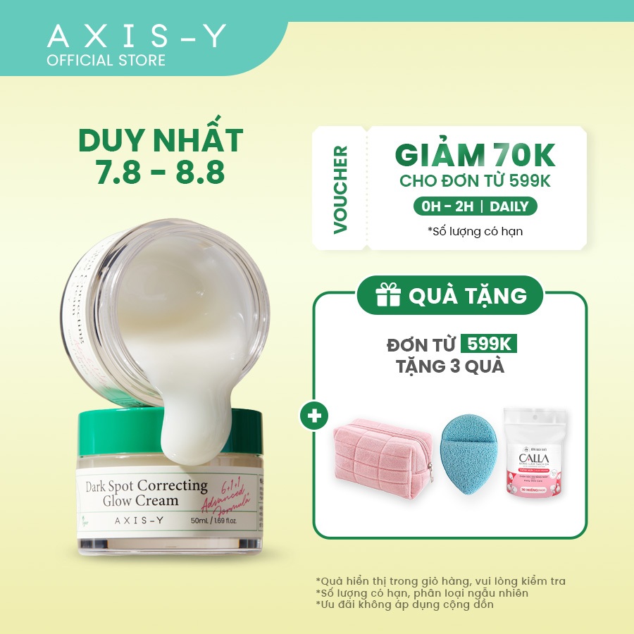 Kem Dưỡng Sáng & Giảm Thâm AXIS-Y Dark Spot Correcting Glow Cream 50ml
