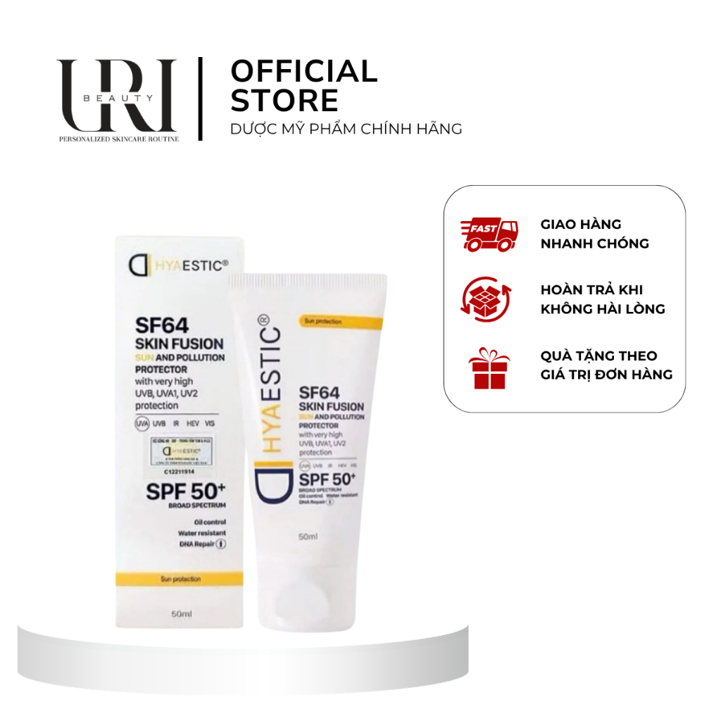 [Chính Hãng] HYAESTIC SF64 Sun And Pollution Protector SPF50+ – Kem Chống Nắng Bảo Vệ Da Toàn Diện