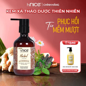 Kem Xả Tinh Dầu Thảo Dược Thiên Nhiên hiNICE Herbal Conditioner Hỗ Trợ Phục Hồi Tóc Hư Tổn