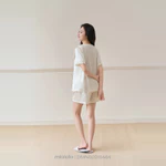 Đồ bộ mặc nhà Mialala pyjama dáng ngắn lụa latin 5464 DMN02015464 — ảnh 4