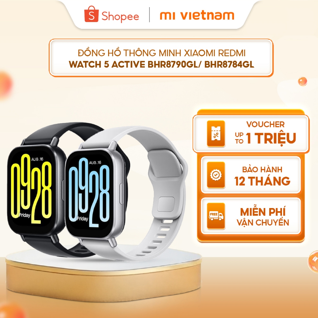 Đồng hồ thông minh Xiaomi Redmi Watch 5 Active BHR8790GL/ BHR8784GL- Màn hình LCD 2'' - Nghe gọi qua Bluetooth