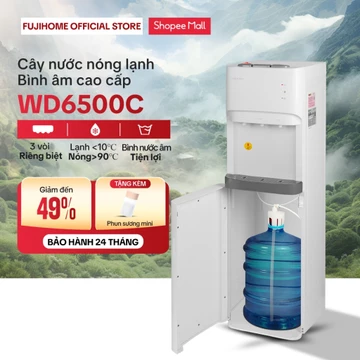 Cây nước nóng lạnh âm bình cao cấp FujiE WD6500C, máy nước uống nóng lạnh bình hút làm lạnh Block lạnh sâu khoá vòi nóng