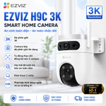 Camera Wifi 2 Mắt EZVIZ Ngoài Trời H9C Dual, H90 Dual Cao Cấp, Xoay 360, Tích Hợp AI Thông Minh, Quan Sát Màu Đêm — ảnh 1