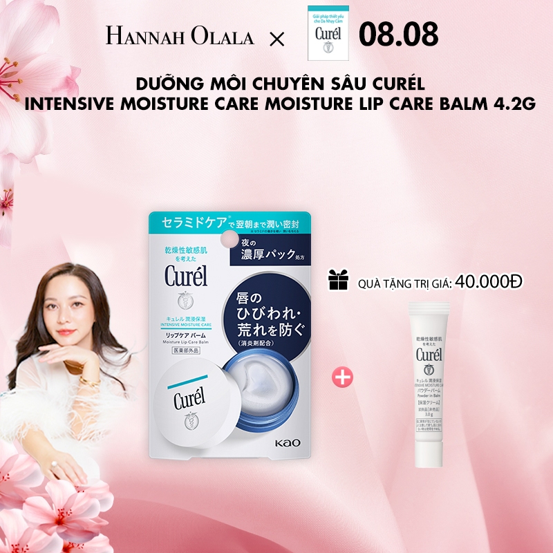 Son Dưỡng Môi Curél Intensive Moisture Care Moisture Lip Care Balm Chuyên Sâu 4.2g