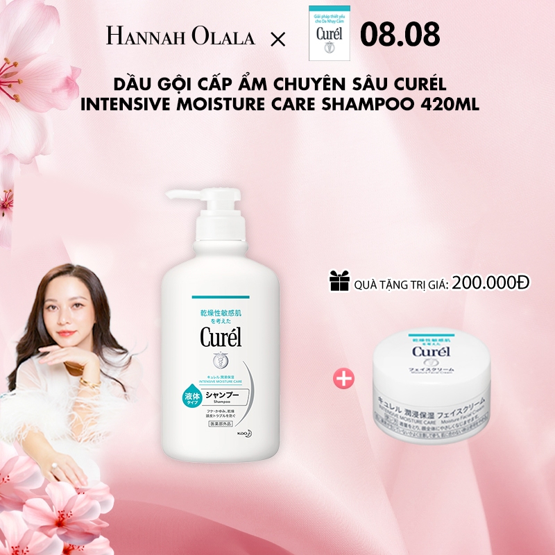 Curel dầu gội cấp ẩm chuyên sâu Intensive Moisture Care Shampoo 420ml
