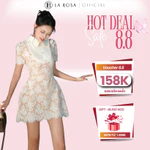Đầm Sơ Mi Dáng Chữ A Tiểu Thư La Rosa Thiết Kế Xếp Ly Ngực Tạo Điểm Nhấn Phù Hợp Công Sở, Dự Tiệc T310-SX — ảnh 1