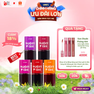 [AUTH 100% - DATE 2027] Son Tint ETUDE Dear Darling Water Tint 6 Màu