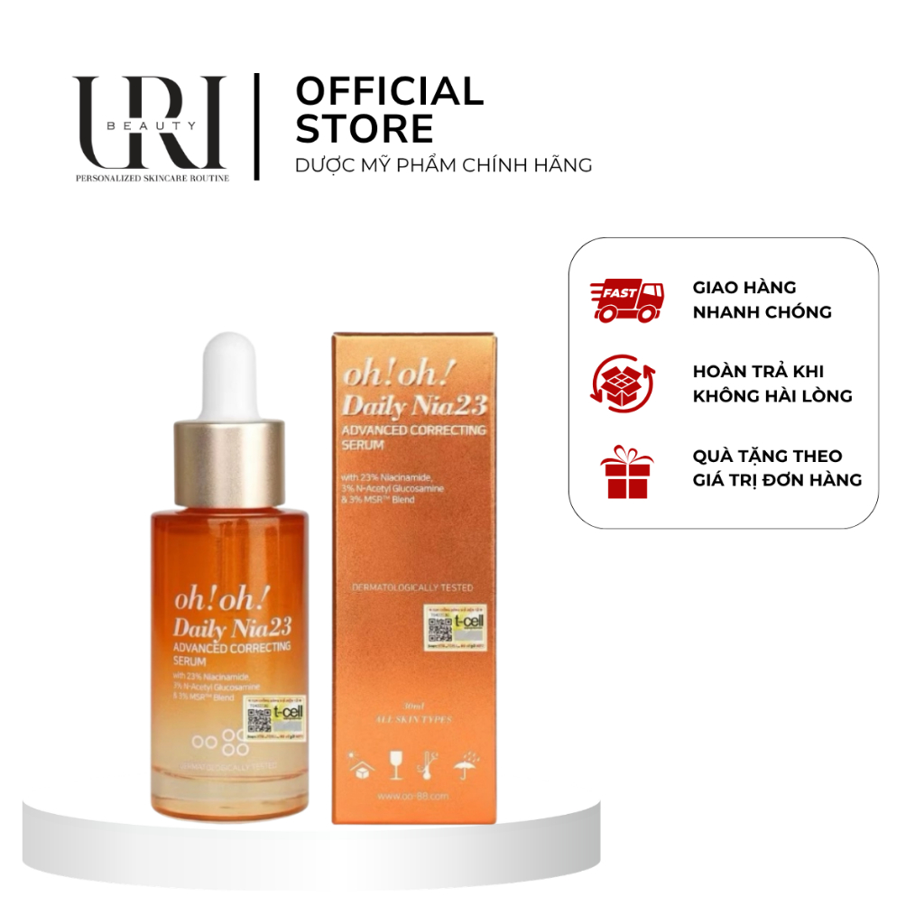 [Chính Hãng] Oh!Oh! Niacinamide 23% Daily Nia23 Advanced Correcting Serum – Tinh Chất Sáng Da 30ml