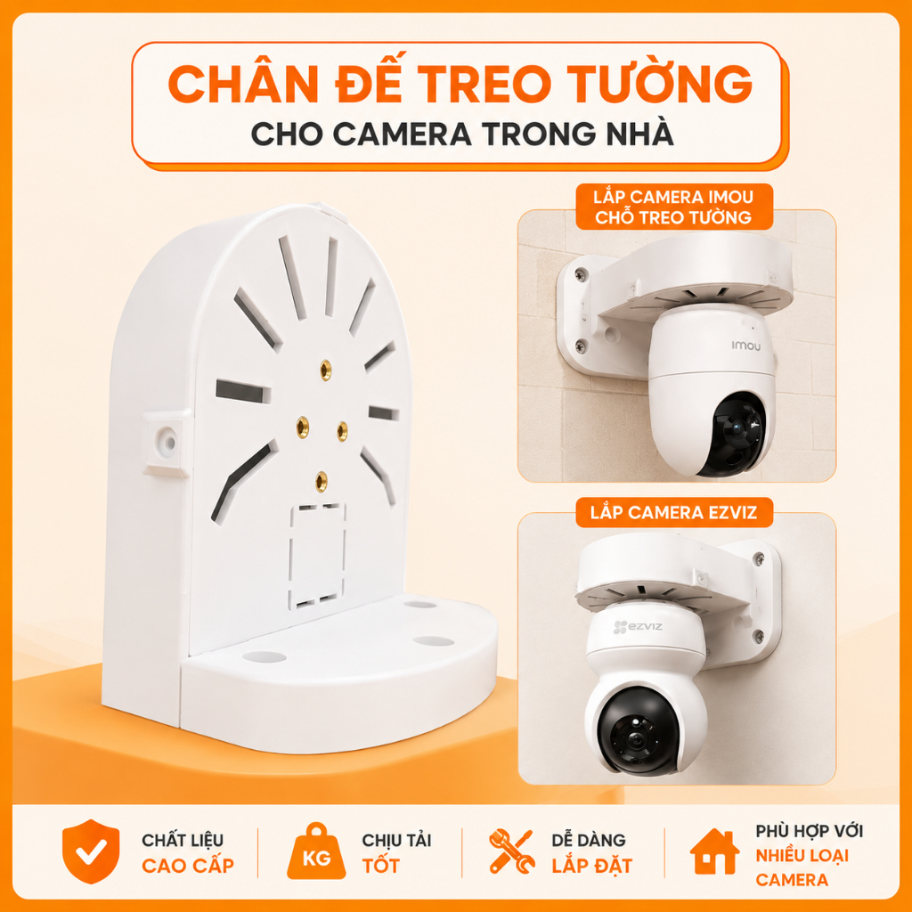 Chân đế treo tường cho camera EZVIZ C6N/H6C – C6W…Imou A32EP – A52P…