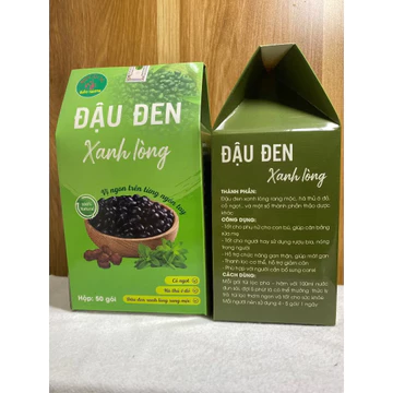Đậu đen rang sẵn túi lọc (hộp 40 gói), trà đậu đen xanh lòng, thải độc gan, mẩn ngứa, mụn nhọt, thanh lọc cơ thể