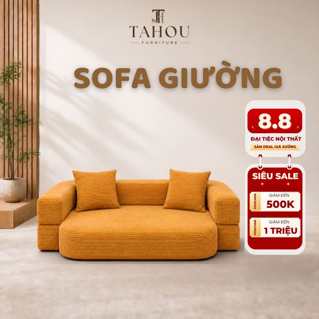 Sofa Giường Gấp Gọn 2in1 Tahou