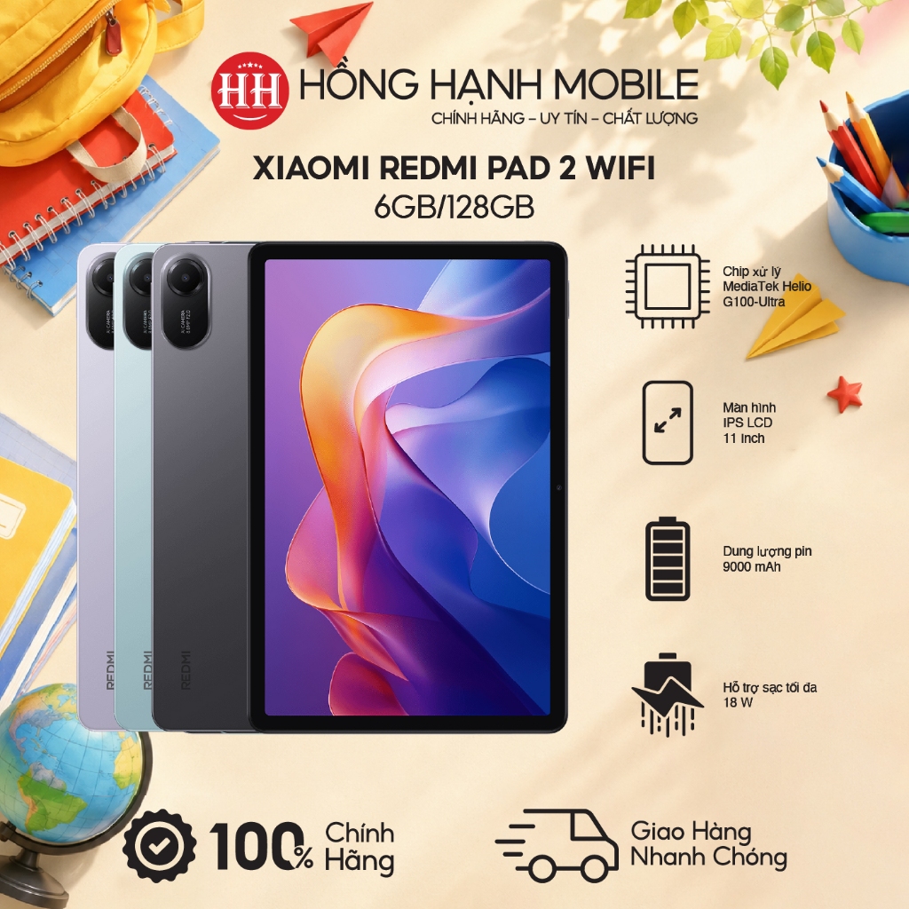 Máy Tính Bảng Xiaomi Redmi Pad 2 Wifi 6GB/128GB – Hàng Chính Hãng