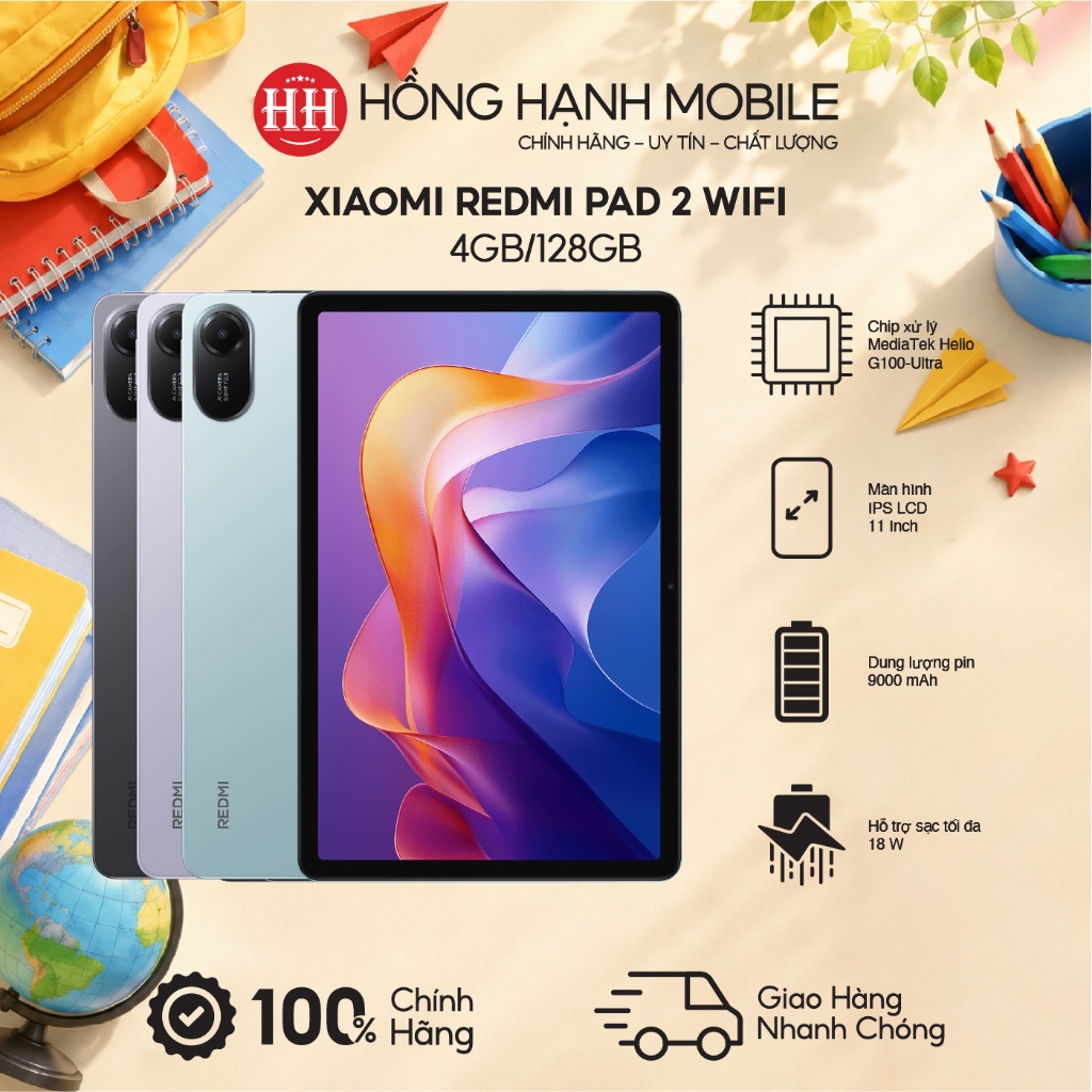 Máy Tính Bảng Xiaomi Redmi Pad 2 Wifi 4GB/128GB – Hàng Chính Hãng