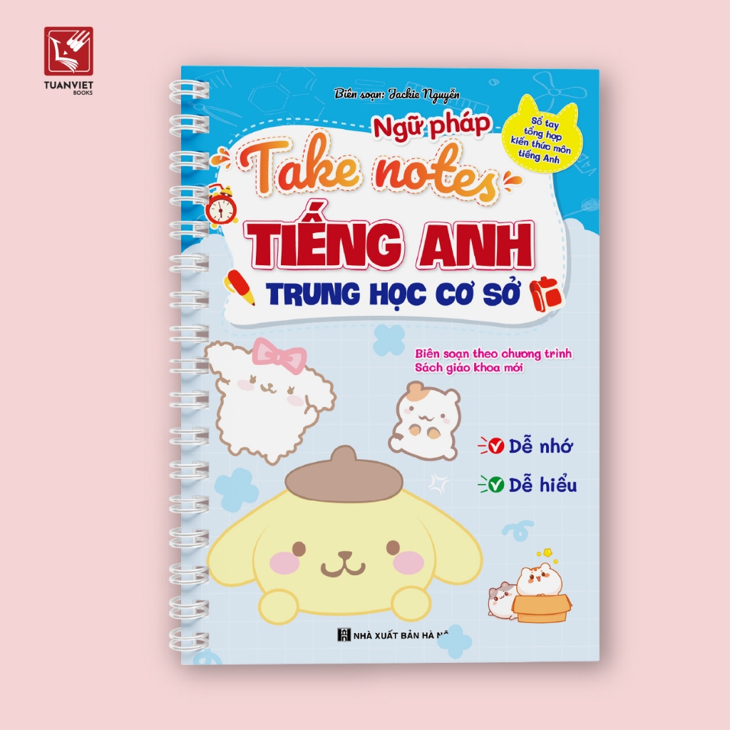 Sách - Take notes Tiếng anh THCS - Sổ Tay Tổng Hợp Kiến Thức Tiếng Anh Lớp 6,7,8,9 Theo SGK Mới Nhất