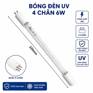 Bóng đèn UV diệt khuẩn 6w 4 chấu 6w, 11w cho máy lọc nước