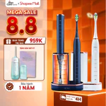 Bàn chải điện Maxcare Hera - Công nghệ khử Khuẩn sấy khô, Sóng Âm Sonic, chống nước IPX7 tặng kèm đầu rửa mặt - Nhật Bản — ảnh 1