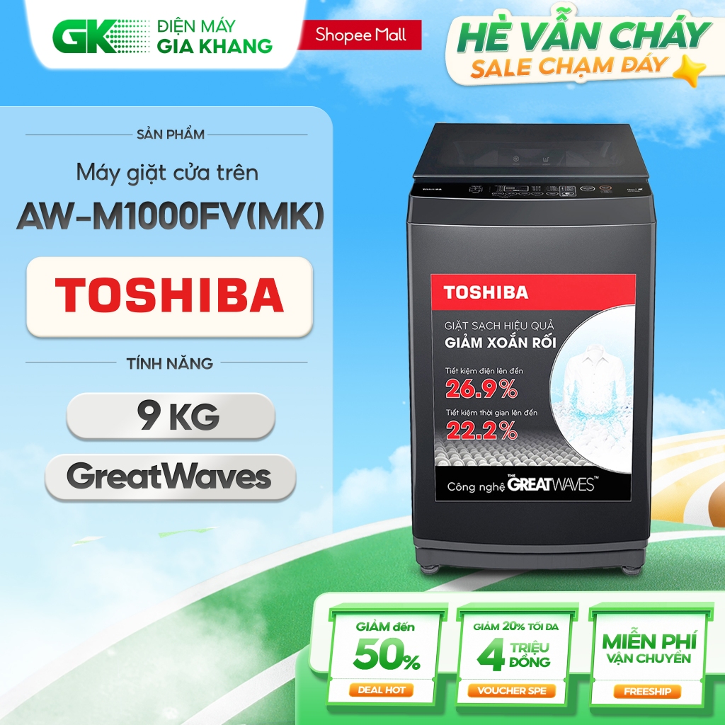 AW-M905BV(MK) | AW-M1000FV(MK) | AW-M1100JV(MK) | AW-DM1100JV(MK) - Máy Giặt TOSHIBA [Freeship HCM] | BigBuy360 - bigbuy360.vn