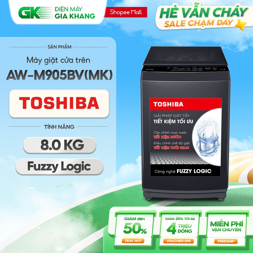 AW-M905BV(MK) | AW-M1000FV(MK) | AW-M1100JV(MK) | AW-DM1100JV(MK) - Máy Giặt TOSHIBA [Freeship HCM] | BigBuy360 - bigbuy360.vn