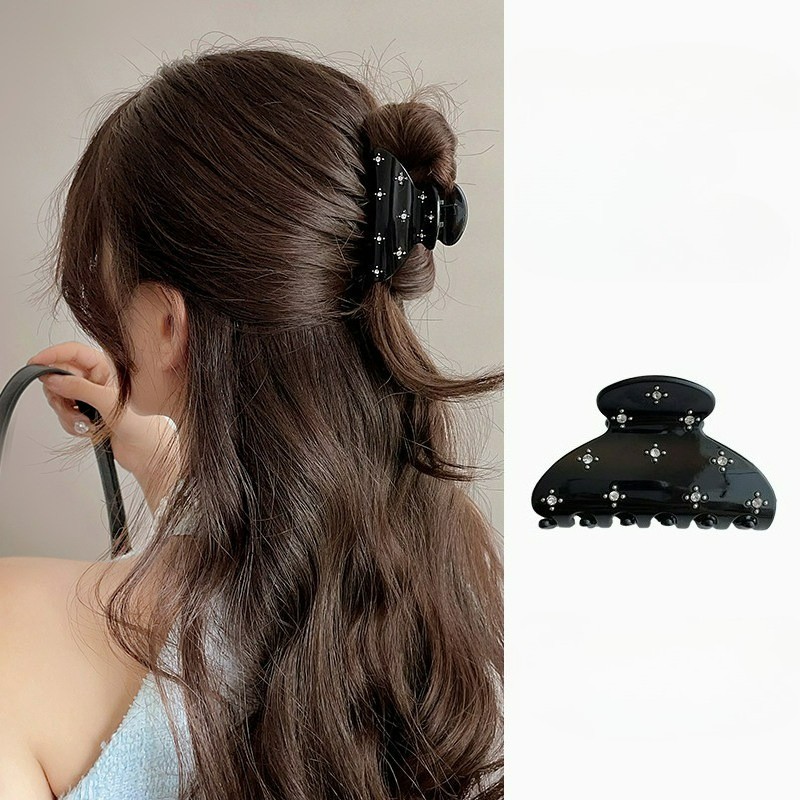 Kẹp Càng Cua mini Đính hạt, Kẹp Tóc Đuôi Ngựa Hàn Quốc new19 [OA712]