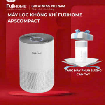 Máy lọc không khí thông minh HEPA H13 Nhập Khẩu FUJIHOME AP5COMPACT, máy lọc bụi khử mùi diệt khuẩn