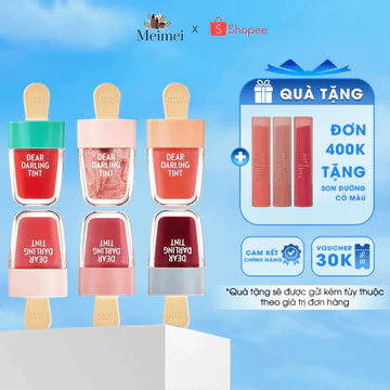 [MUA 1 TẶNG 1] Son Tint Trái Cây Etude Dear Darling Water Gel Tint Ice Cream