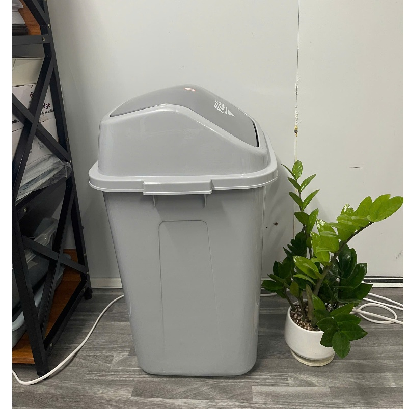 Thùng rác nhựa nắp lật 45 lít, thùng rác nhựa 45 lít nắp bập bênh, mẫu mới | BigBuy360 - bigbuy360.vn