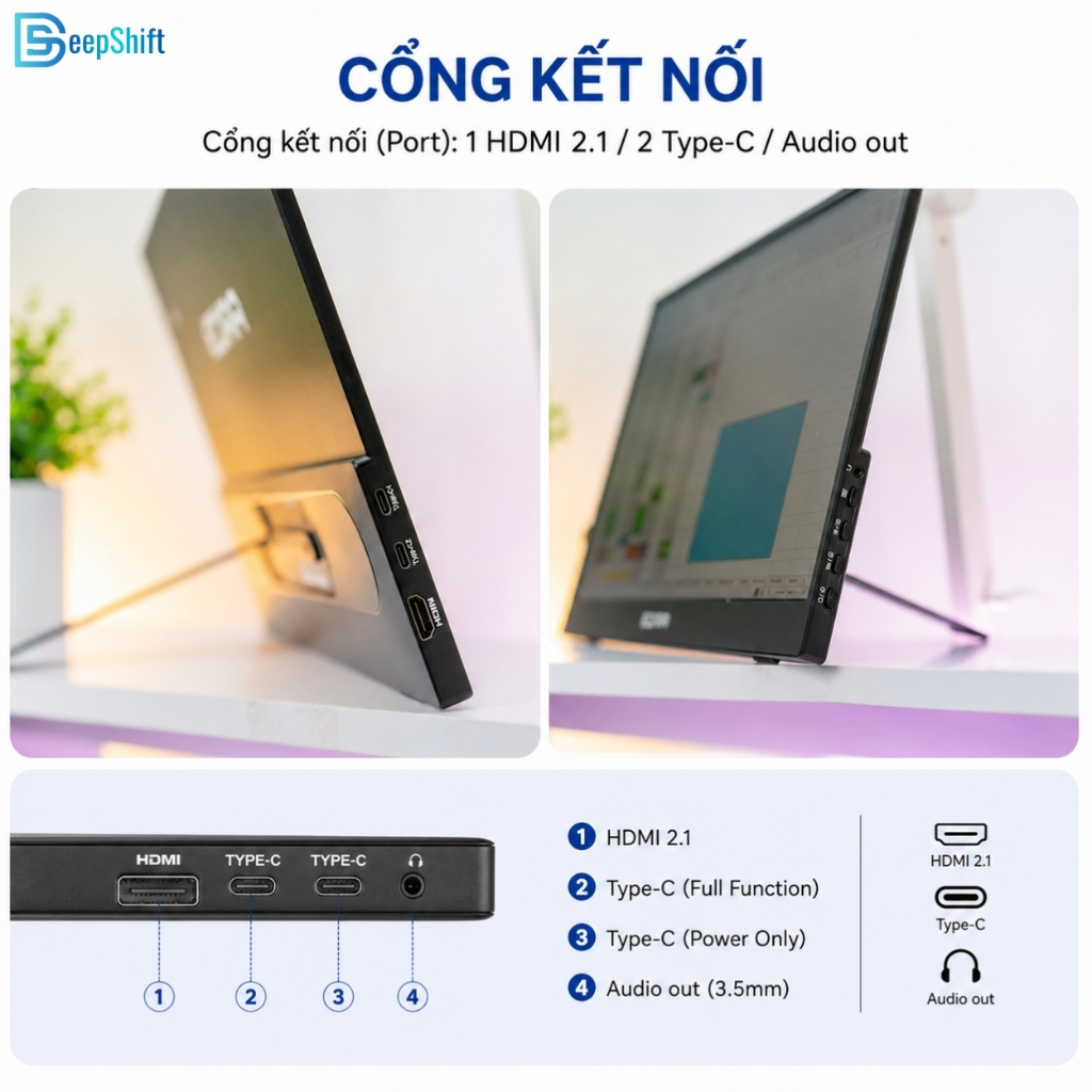 Màn Hình Di Động EDRA EPM16F60S 15.6 Inch FHD IPS 60Hz HDR10 | BigBuy360 - bigbuy360.vn