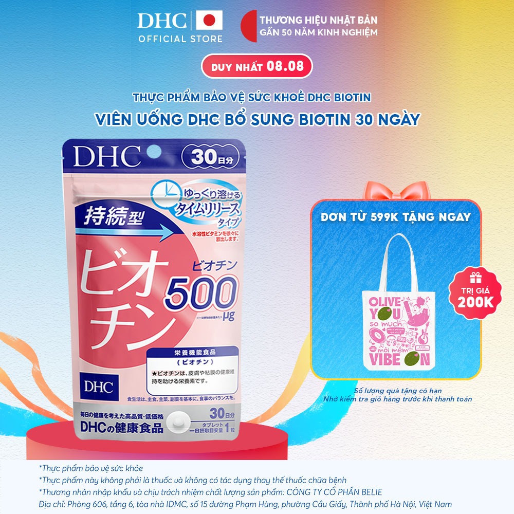 Thực phẩm bảo vệ sức khoẻ DHC Sustained Release Biotin