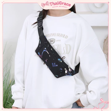 Women's Nylon Belt Bag – Multi-Pocket, Water-Resistant, for Travel